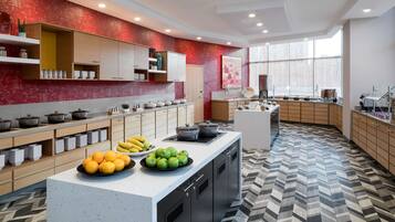 Free daily buffet breakfast