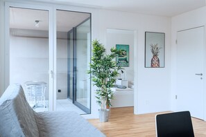 Living room - Hitrental Messe Apartments (Basel)