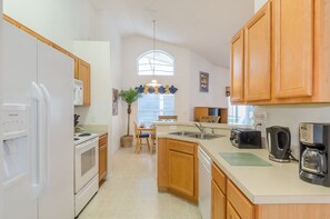 Fridge, microwave, oven, stovetop - Terra Verde Resort Home, Community Center 163 (Kissimmee)