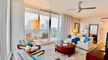 TV, table football, ping pong, music library