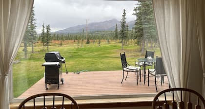 Great views from A Second Home in Denali, vacation rental, close to the Park!