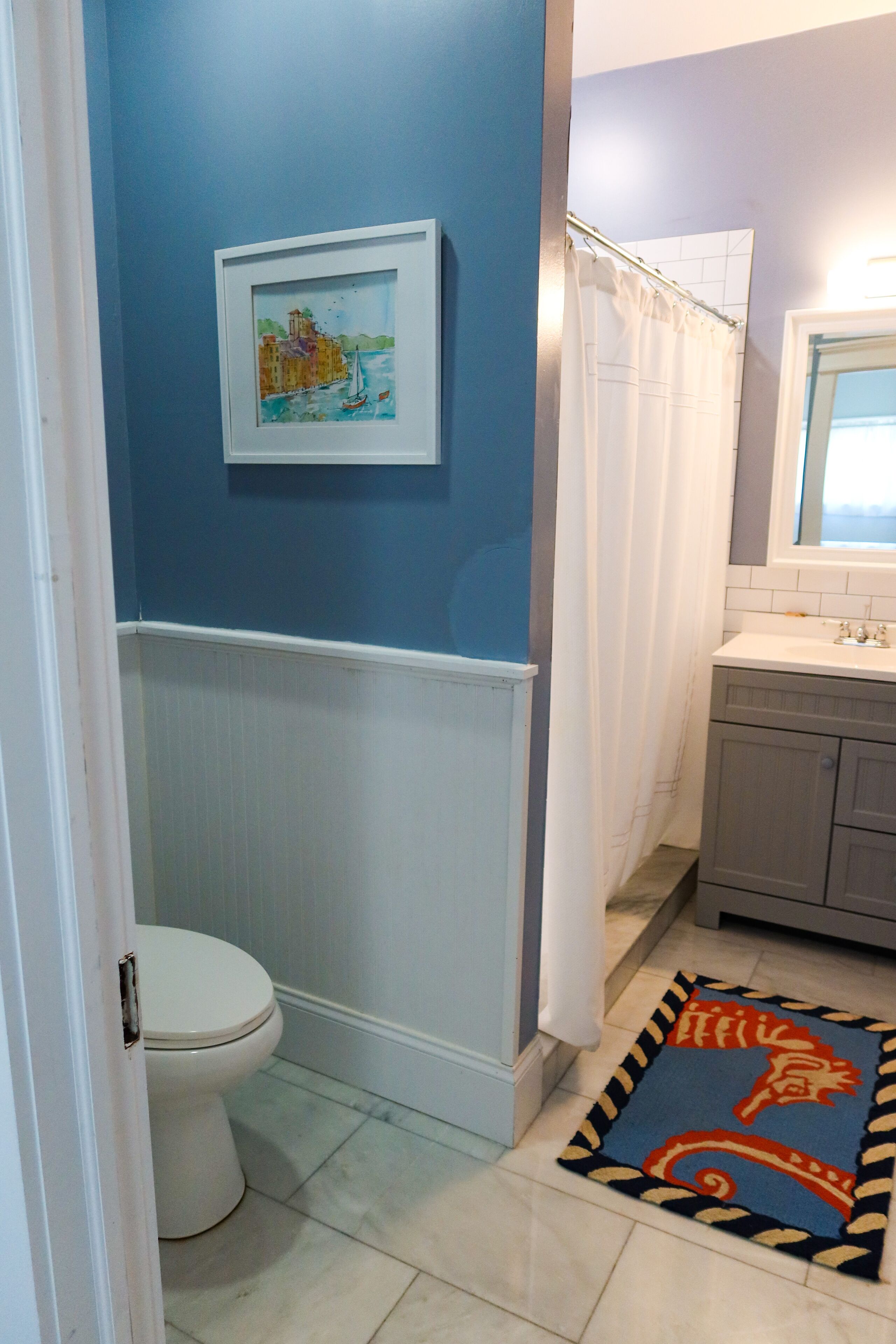 comfort cottage | bathroom | hair dryer, towels, soap, shampoo