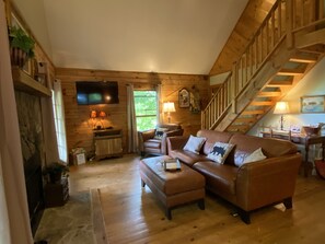 Smart TV, chimenea, videojuegos y reproductor de DVD 