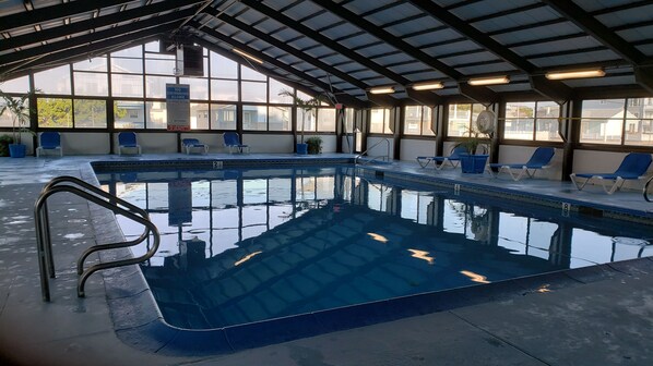 Indoor pool, a heated pool