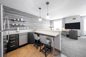 Studio, 1 King Bed with Sofa bed | Living room | 50-inch LED TV with cable channels, TV, Netflix - Residence Inn by Marriott Richmond Short Pump At The Notch (Richmond)