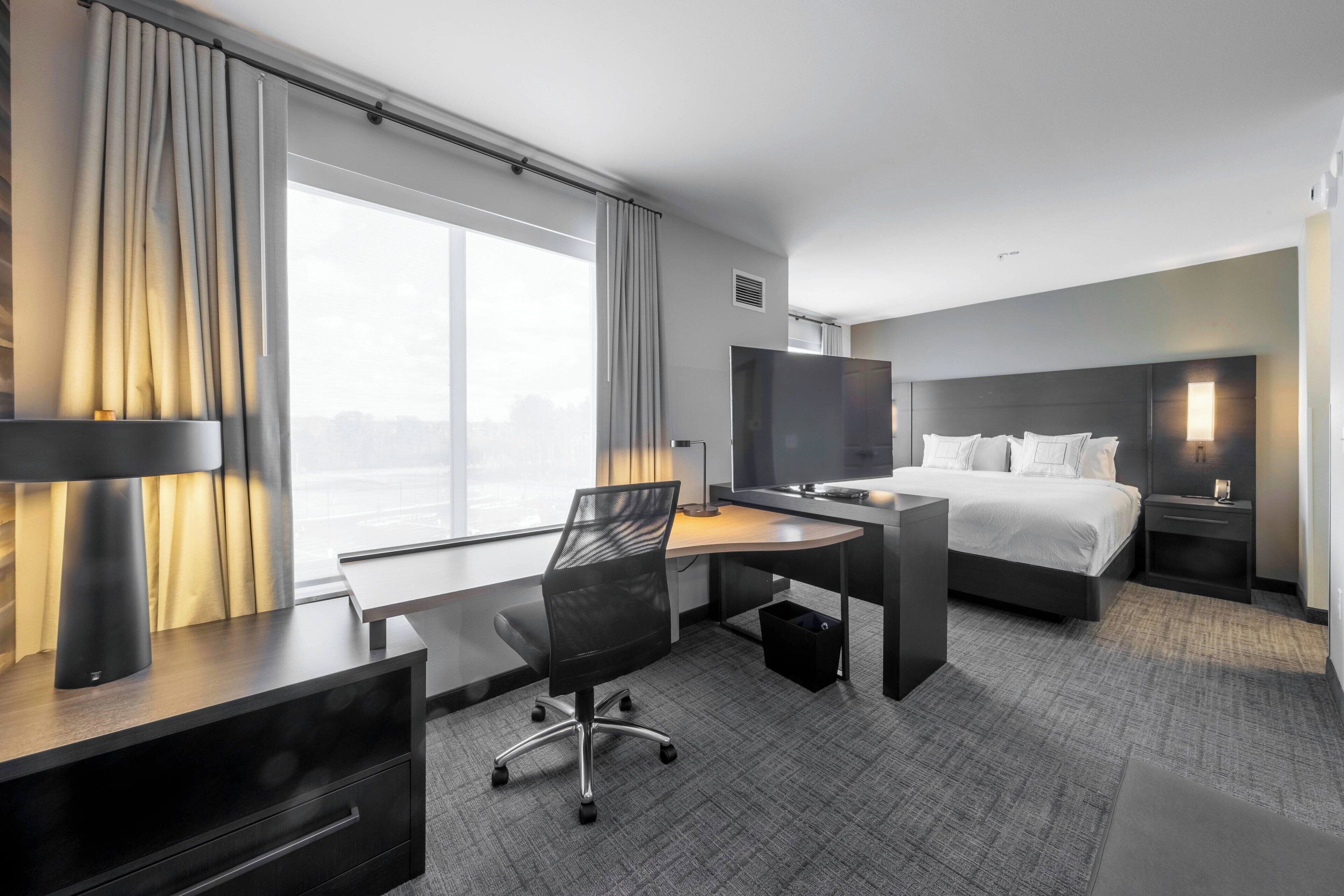 studio, 1 king bed with sofa bed | 1 bedroom, desk, laptop workspace, iron/ironing board