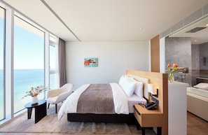 Deluxe (Ocean/1 Double) | 1 chambre, literie de qualité supérieure