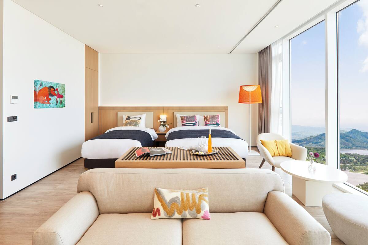 Deluxe Suite (Ocean/1 Double+1 Single) | 1 bilik tidur, peralatan tempat tidur premium, bar mini percuma