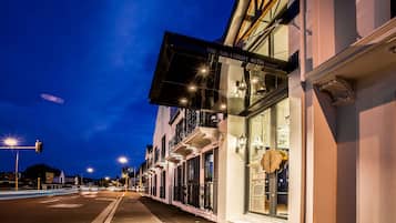 Front of property – evening/night