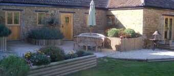 Contemporary, modern barn conversion with private hot tub