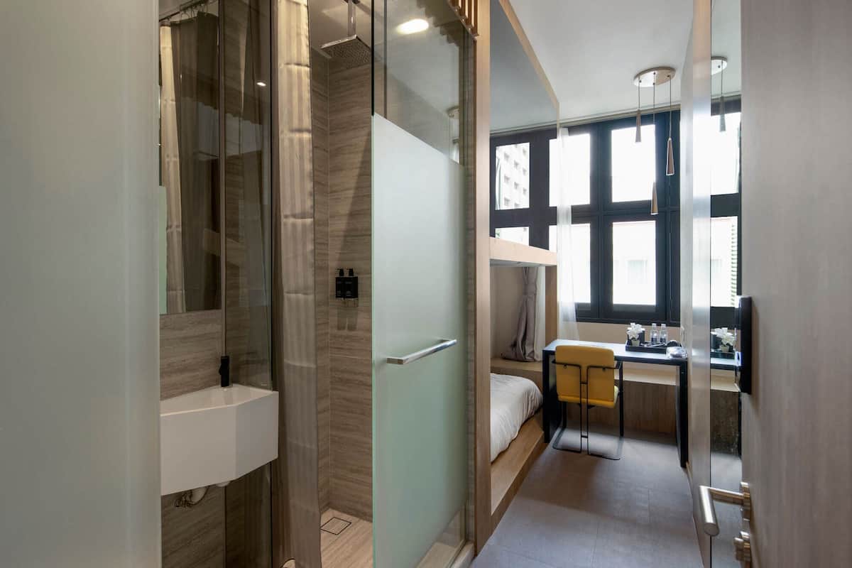 Basic-hytte | Pengeskab på værelset, skrivebord, gratis Wi-Fi