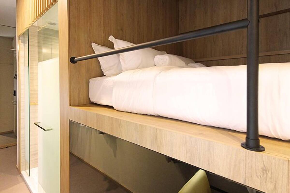 Basic-hytte | Pengeskab på værelset, skrivebord, gratis Wi-Fi