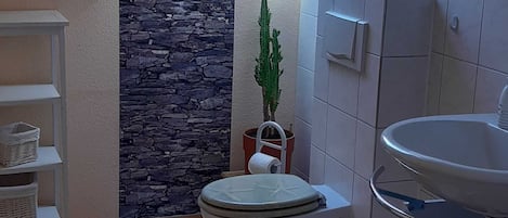 Shower, toilet paper