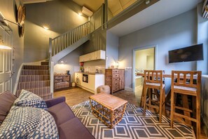 Family Loft | Living area | LCD TV - The Globe Inn Wells (Wells-next-the-Sea)