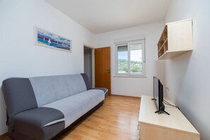 Departamento (One Bedroom Apartment with Terrace) | Sala de estar | Televisión 