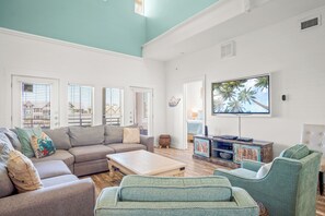 Smart TV, DVD player, books, video library - 2-Story, Pet-Friendly, Condo @ Cinnamon Shore w/Pools, Dining & Amenities (Port Aransas)