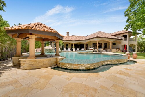 Above Hacienda | Waterfront I Pool & Spa with Slide I Pickleball I Playscape