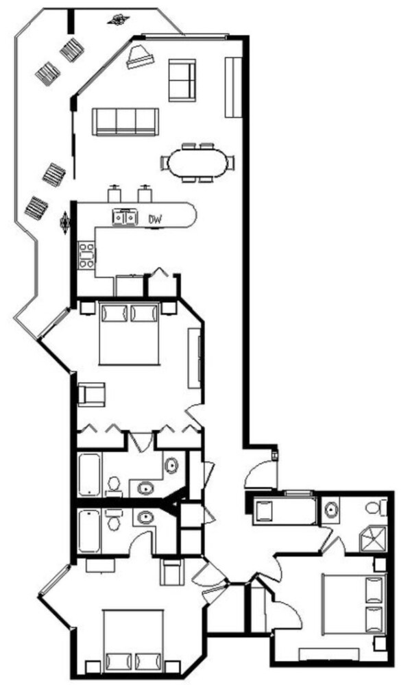 スタジオ (3 Bedrooms) | 内装