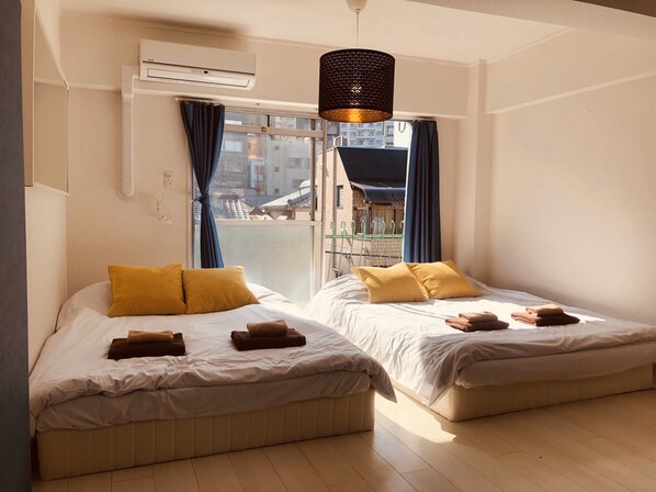Departamento | 1 habitación, tabla de planchar con plancha, wifi gratis y ropa de cama 