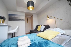 Lägenhet | 1 sovrum, skrivbord, strykjärn/strykbräda och gratis wi-fi