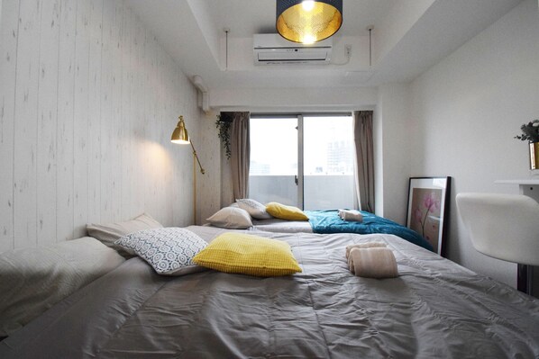 公寓 | 1 多间卧室、办公桌、熨斗/熨衣板、免费 WiFi