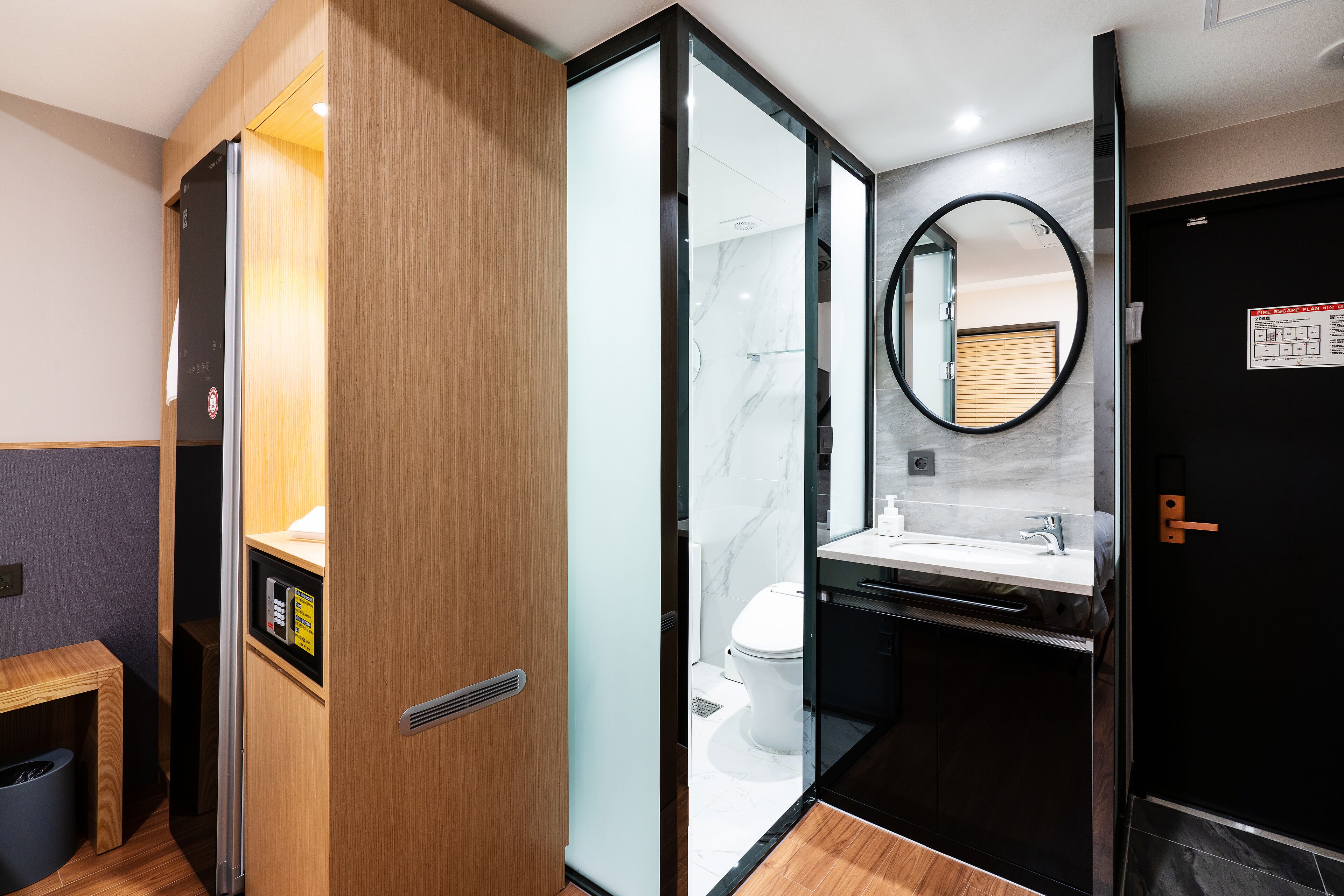 free toiletries, hair dryer, bathrobes, slippers