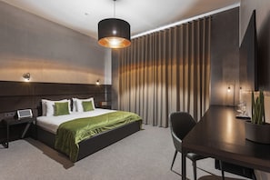 Tweepersoonskamer | 1 slaapkamer, luxe beddengoed, een minibar, een kluis op de kamer