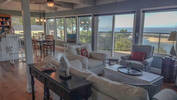 TV, DVD player, books