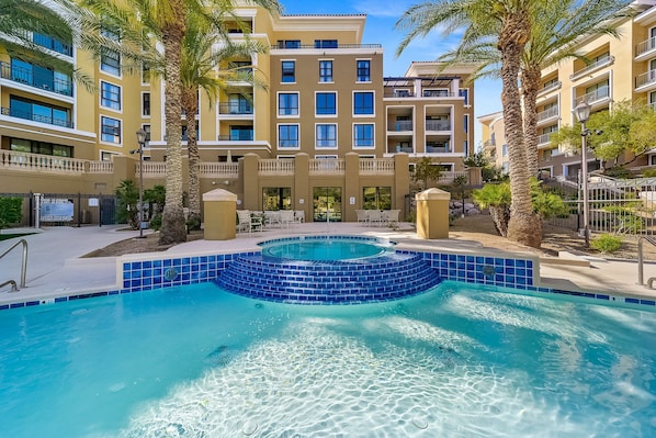 A heated pool