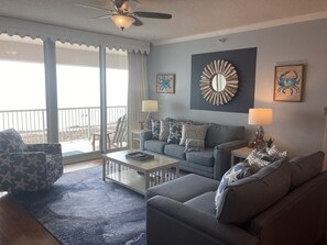 TV, DVD player, video library