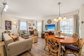 Smart TV, DVD player, books