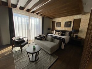 Superior Suite, Hot Tub | Egyptian cotton sheets, premium bedding, down comforters, in-room safe - Hotel Casa Santo Origen (Oaxaca)