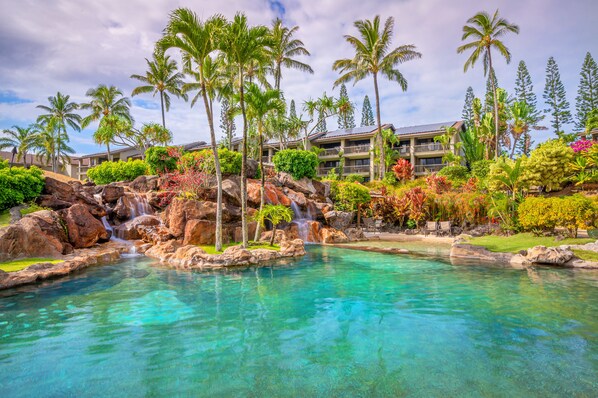 Pool - HBR Family Condo 1205/6, Mt view, kitchenette, W/D, Add'l Resort Fees (Princeville)