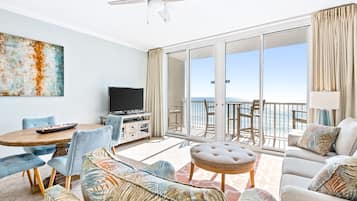 TV, DVD player, books, video library