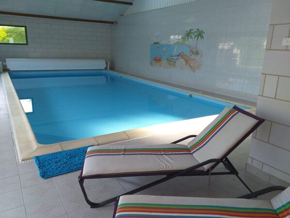 Indoor pool, a heated pool