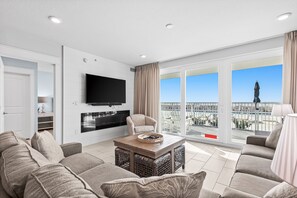 TV, fireplace, DVD player, video library