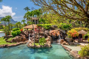 Property grounds - HBR Couples Lockoff 7201, Ocean View, Quiet Location,  Add'l Resort Fees (Princeville)