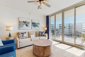 TV, DVD player, video library