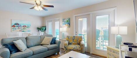 Televisión, reproductor de DVD, videoteca