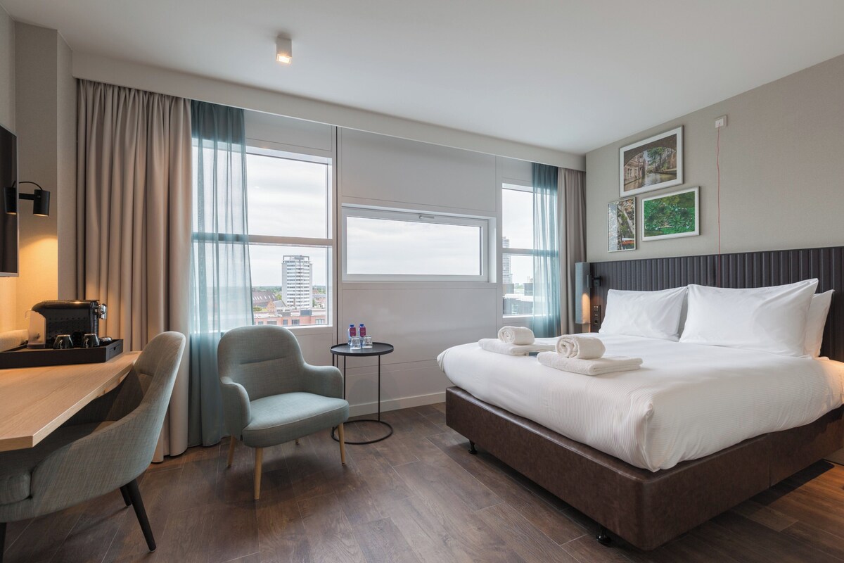 Standaard kamer, 1 queensize bed | Een minibar, een kluis op de kamer, een bureau, een laptopwerkplek