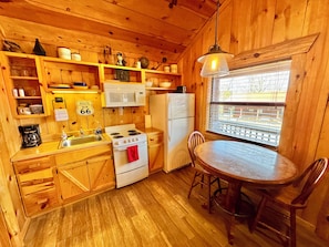 Microwave, oven, stovetop, coffee/tea maker