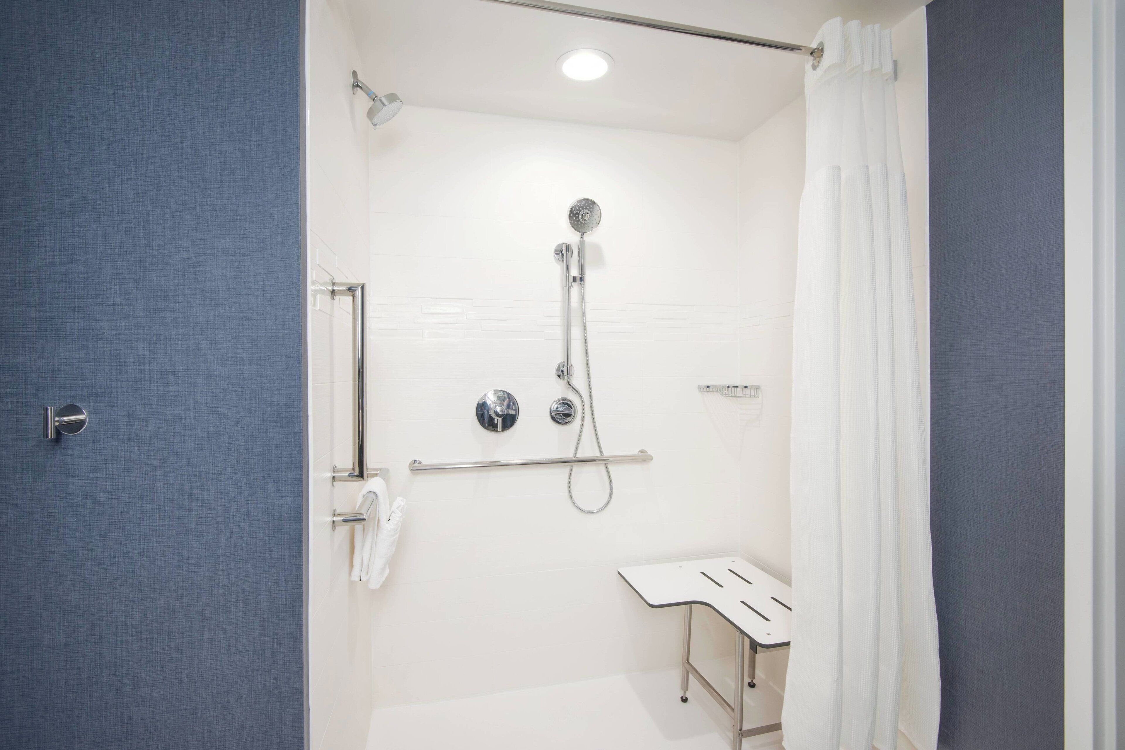 free toiletries, hair dryer, towels