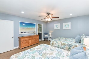 2 bedrooms, travel crib, WiFi, bed sheets
