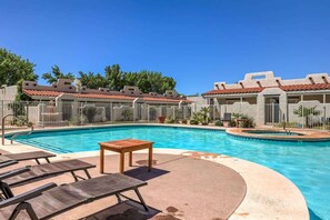 A heated pool