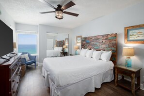 2 bedrooms, iron/ironing board, free Internet, bed sheets