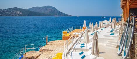 在附近的私人海滩、免费海滩小屋、海滩班车、沙滩椅