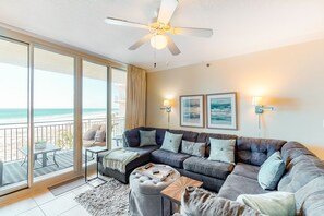 TV, DVD player, video library