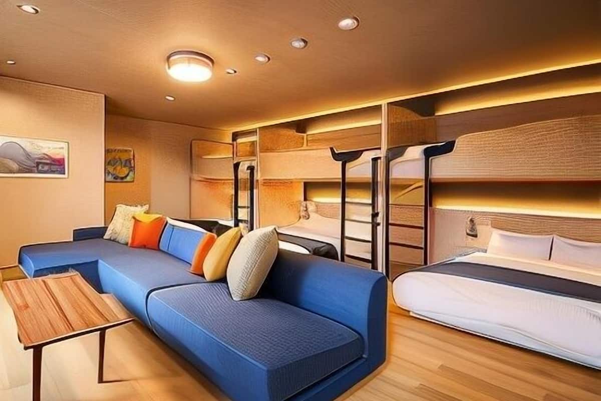 1 bedroom, desk, blackout drapes, free WiFi
