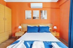 Apartamento | Roupas de cama premium, individualmente decorados, escrivaninha