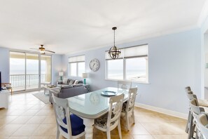 TV, DVD player, video library